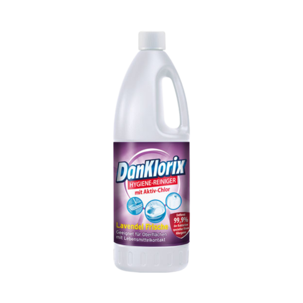 DanKlorix Hygiene-Reiniger Lavendel Frische, entfernt 99,9 % Bakterien, 1,5l